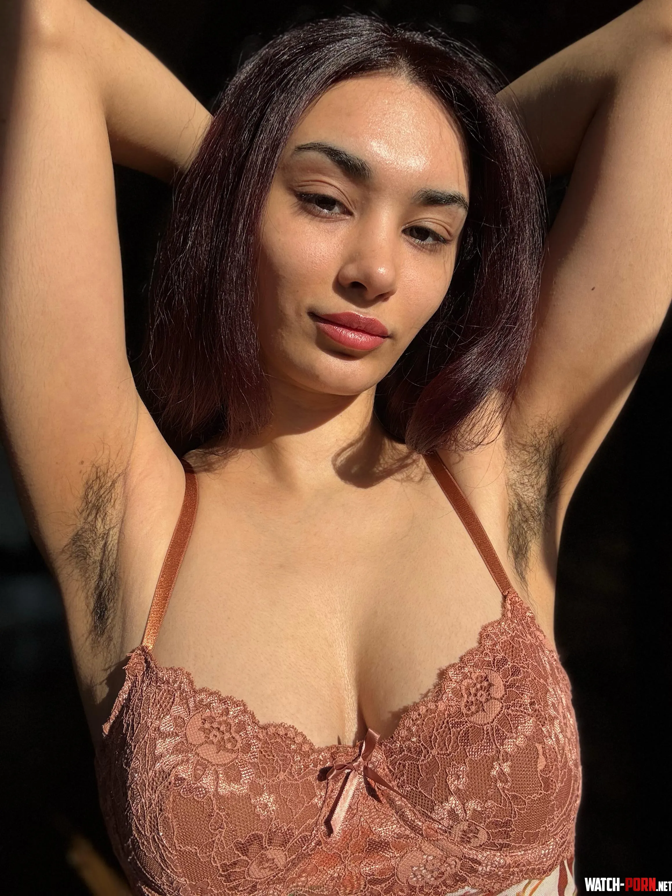 Hairy armpits and a lethal face card by Saharbbyy