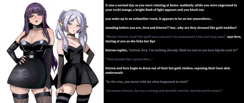 Thumbnail Goth frieren and fern summon you [Frieren] [Goth] [Male POV] [Implied Sex] [Multiple] [AU]