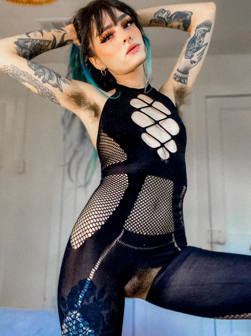 Thumbnail dark aesthetic and thick natural armpits by hairygothwife