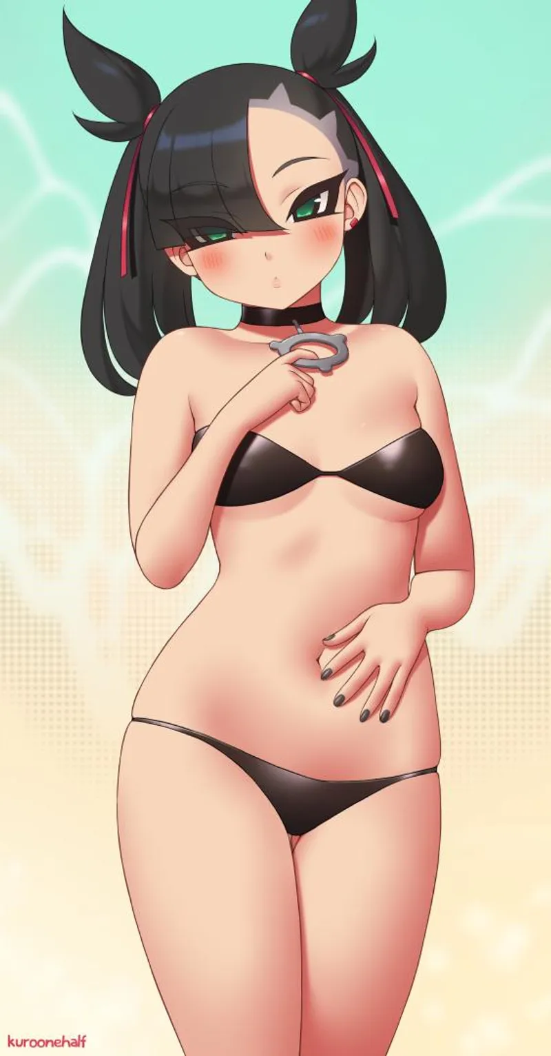 Thumbnail Marnie showing off her new bikini [Pokemon] by DomLaf