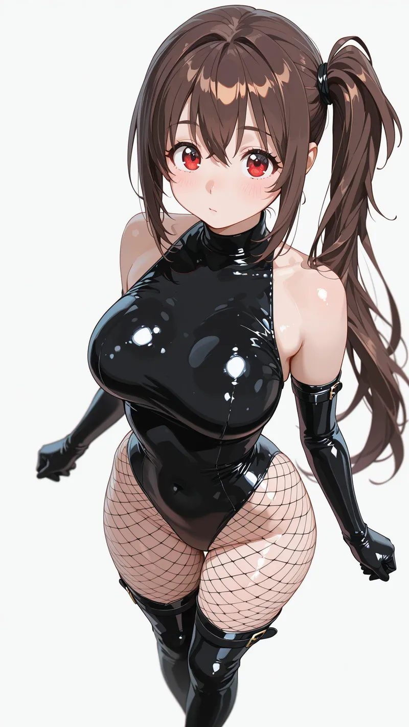 Thumbnail Black Leotard, Gloves, & Thigh Boots by WoolsonDaSheep