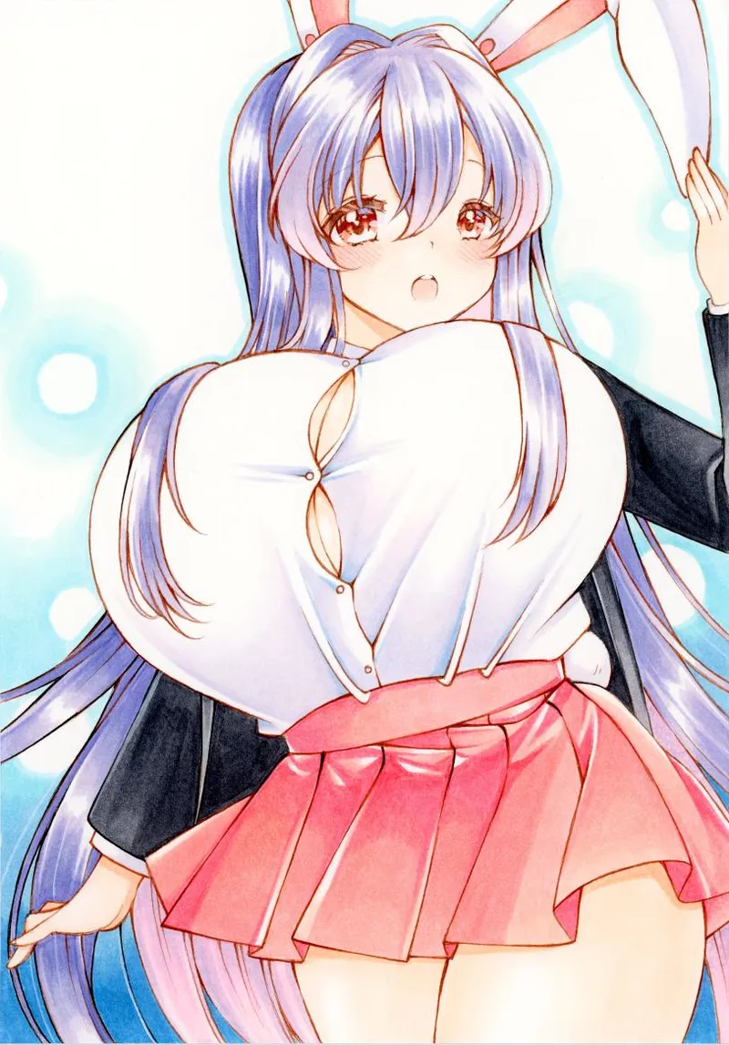 Thumbnail Reisen straining her buttons (すず) [Touhou]