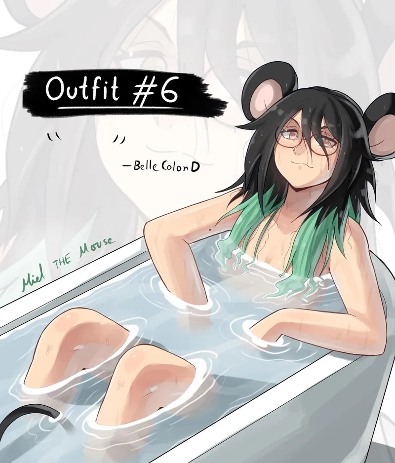 Thumbnail Bathing Mouse (@MielTheMouse) by Burniel409