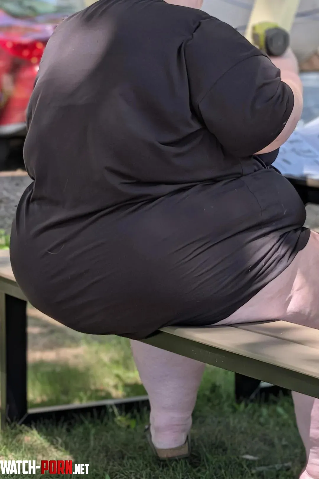 Does this picnic table make my butt look big? 🤭 by shy-daisy