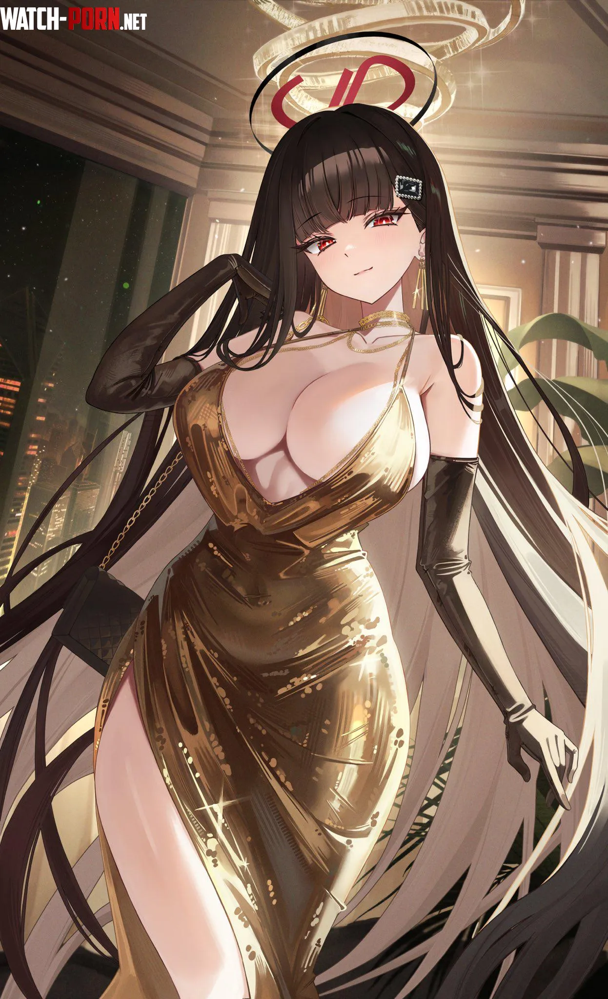 Gold Dress Rio [Blue Archive] by WoolsonDaSheep