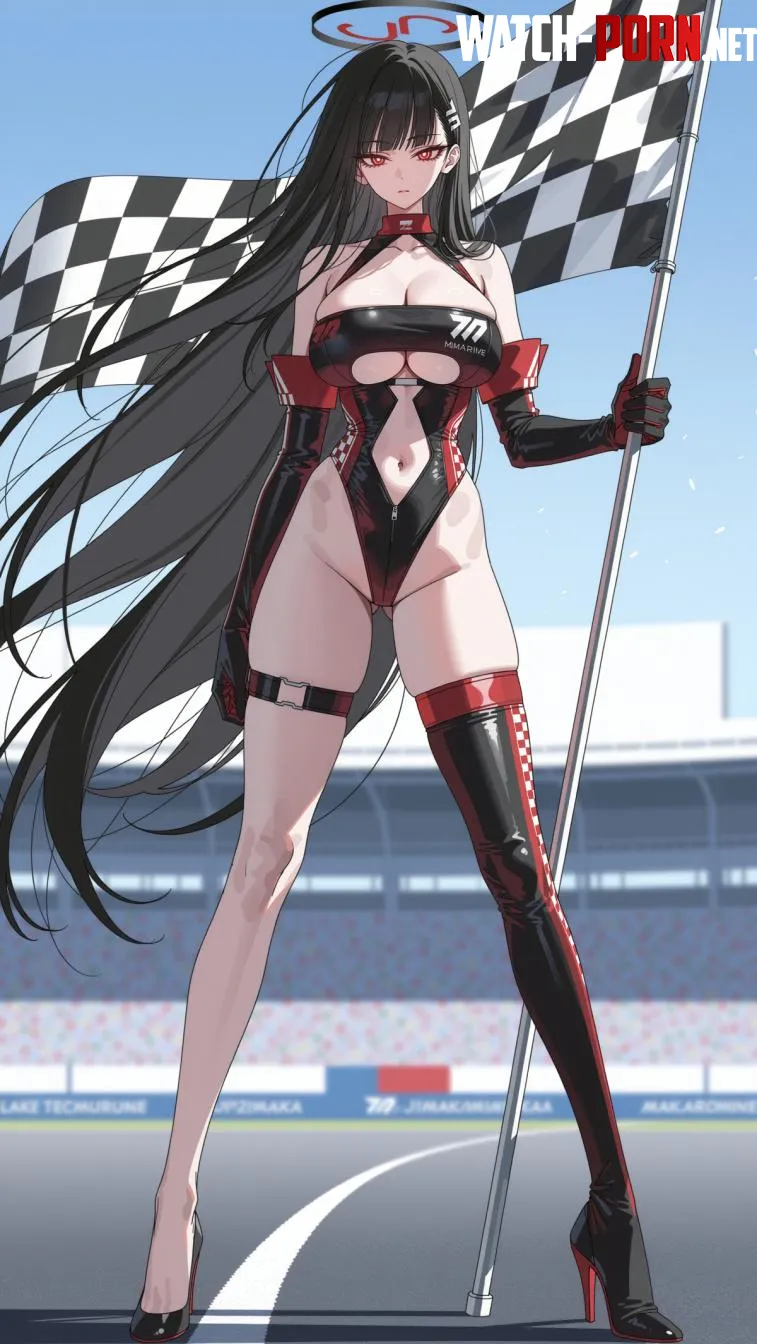 Race Queen Rio Tsukatsuki [Blue Archive] by WoolsonDaSheep