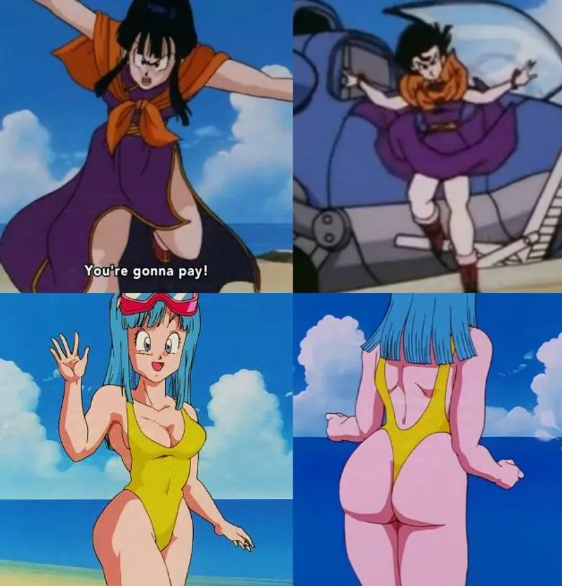 Thumbnail Imagine if we got scenes like this for Chi Chi in [Dragon ball] where she wears the same bikini as Maro