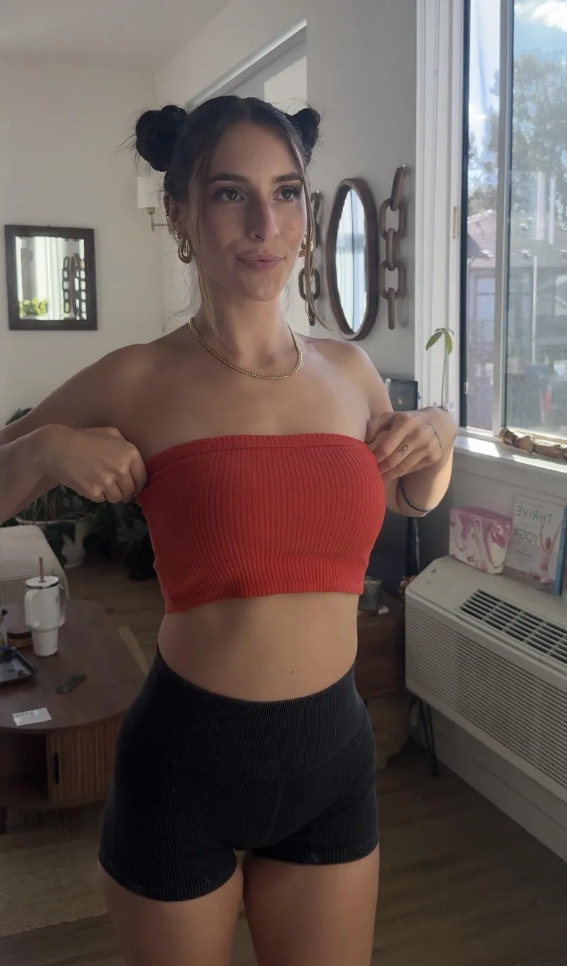 Thumbnail Crop top and space buns by MadelinetaylorXXX