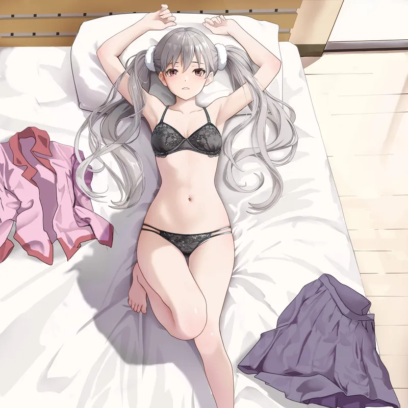 Thumbnail Sodachi on the bed (Monogatari Series)