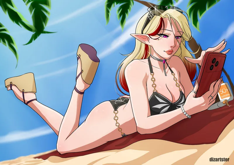 Thumbnail Artemis at the Beach (Dizartster) [Original]