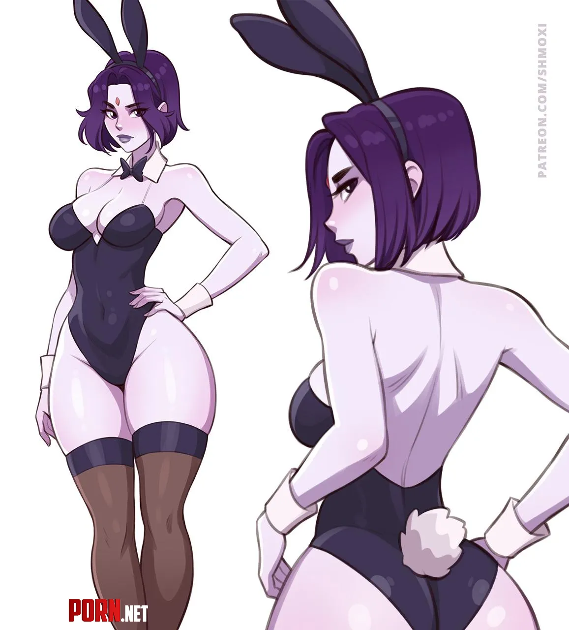 Bunny Girl Raven (Shmoxi) [DC] by ilover34ladies