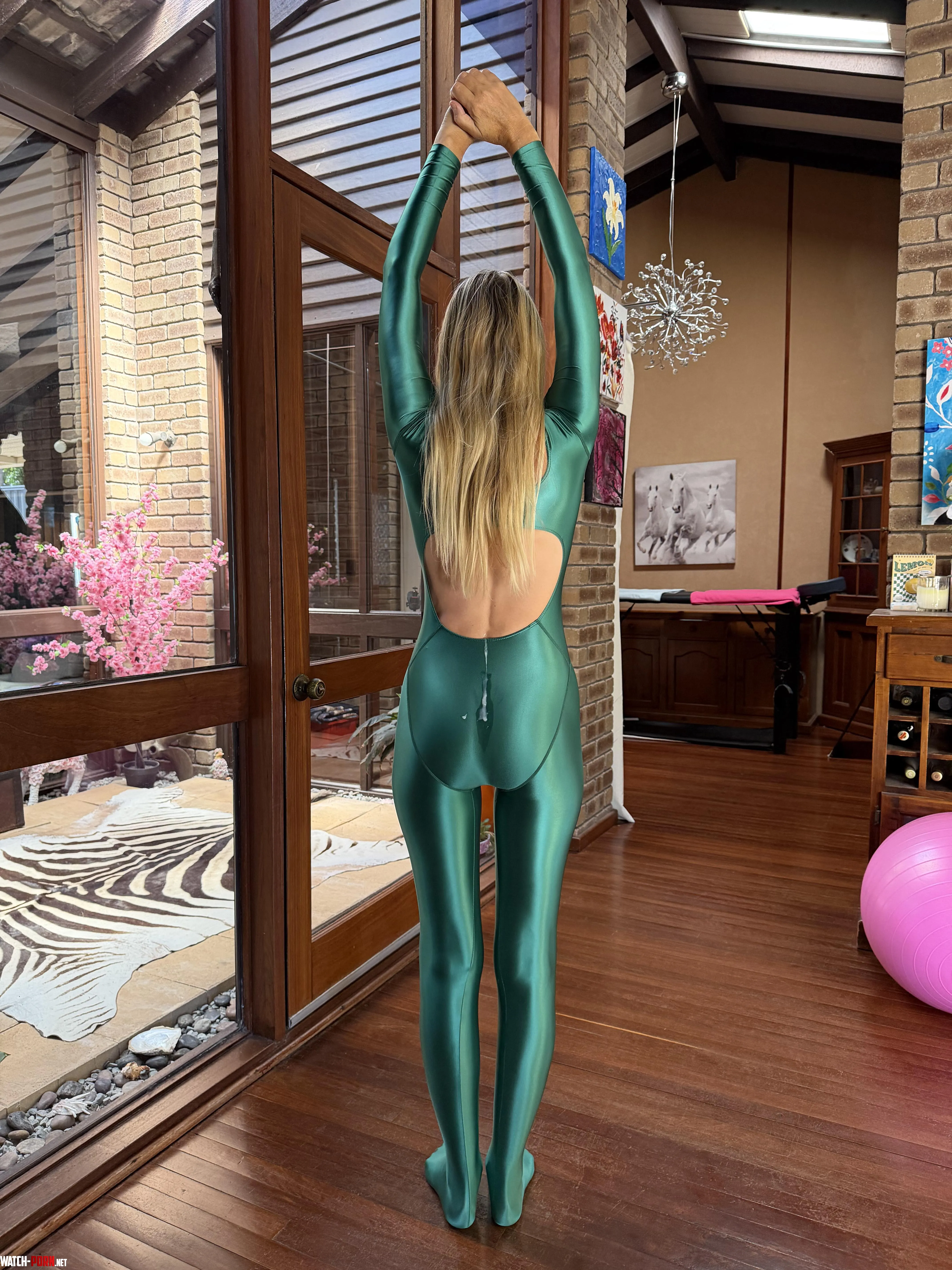 My cum ruined spandex unitard by S3xySarah