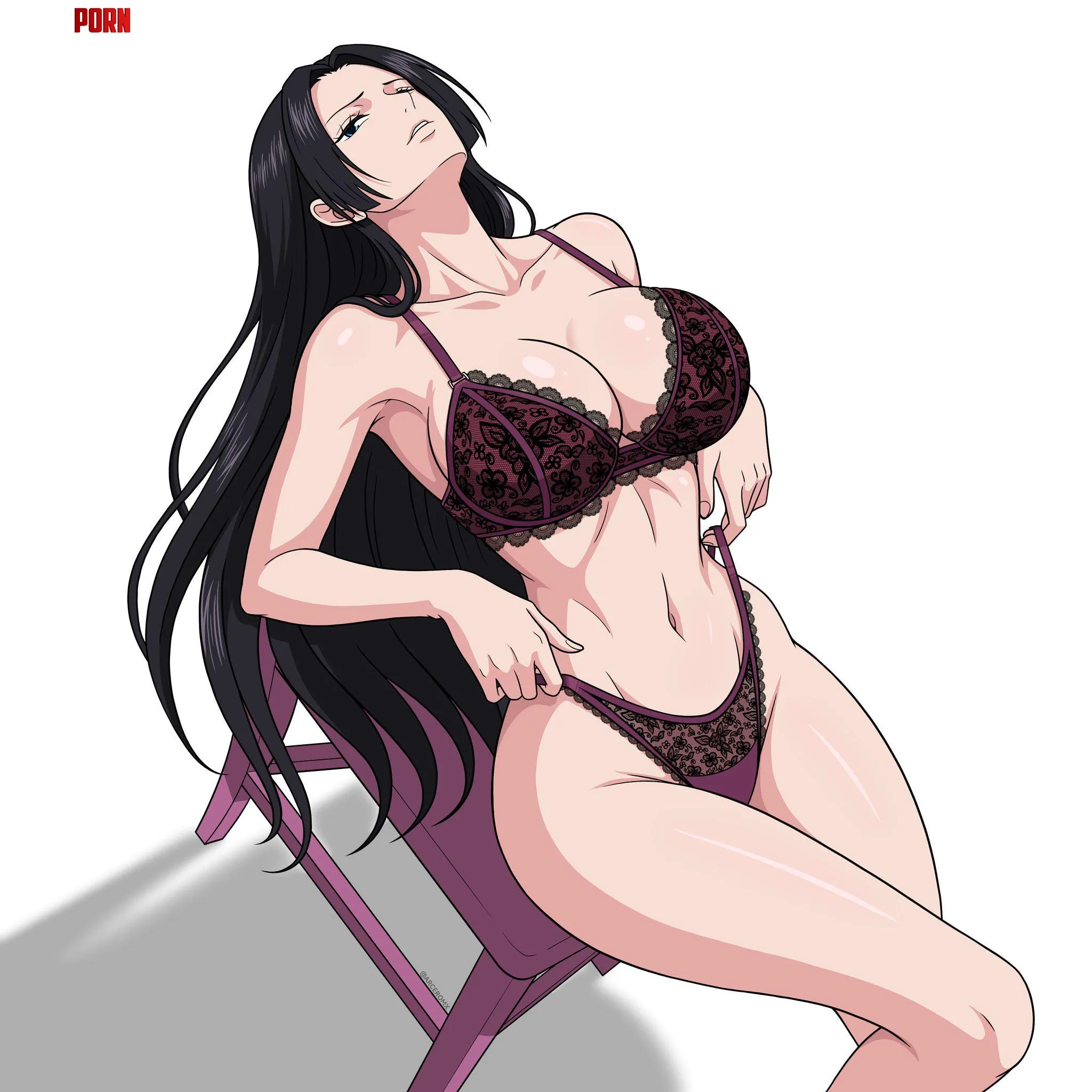 Hancock shows off her underwear (arceromx) [One Piece] by ENFanatic