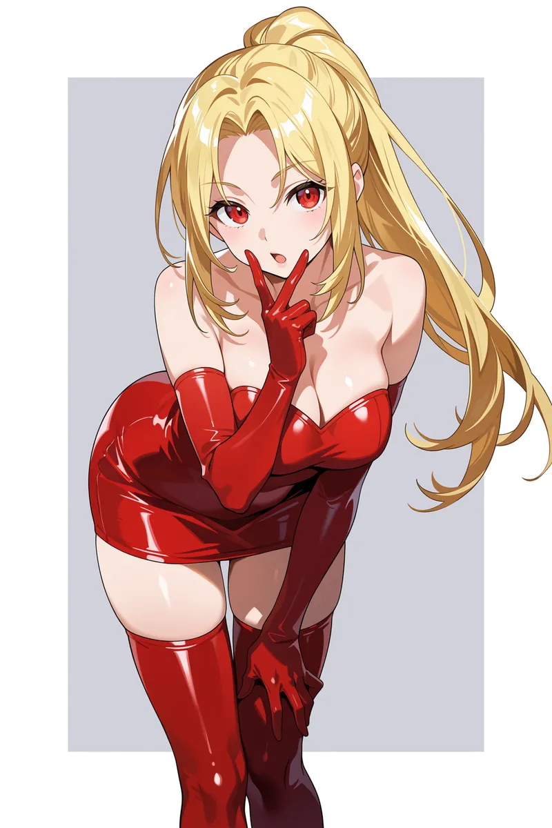 Thumbnail Red Latex Outfit