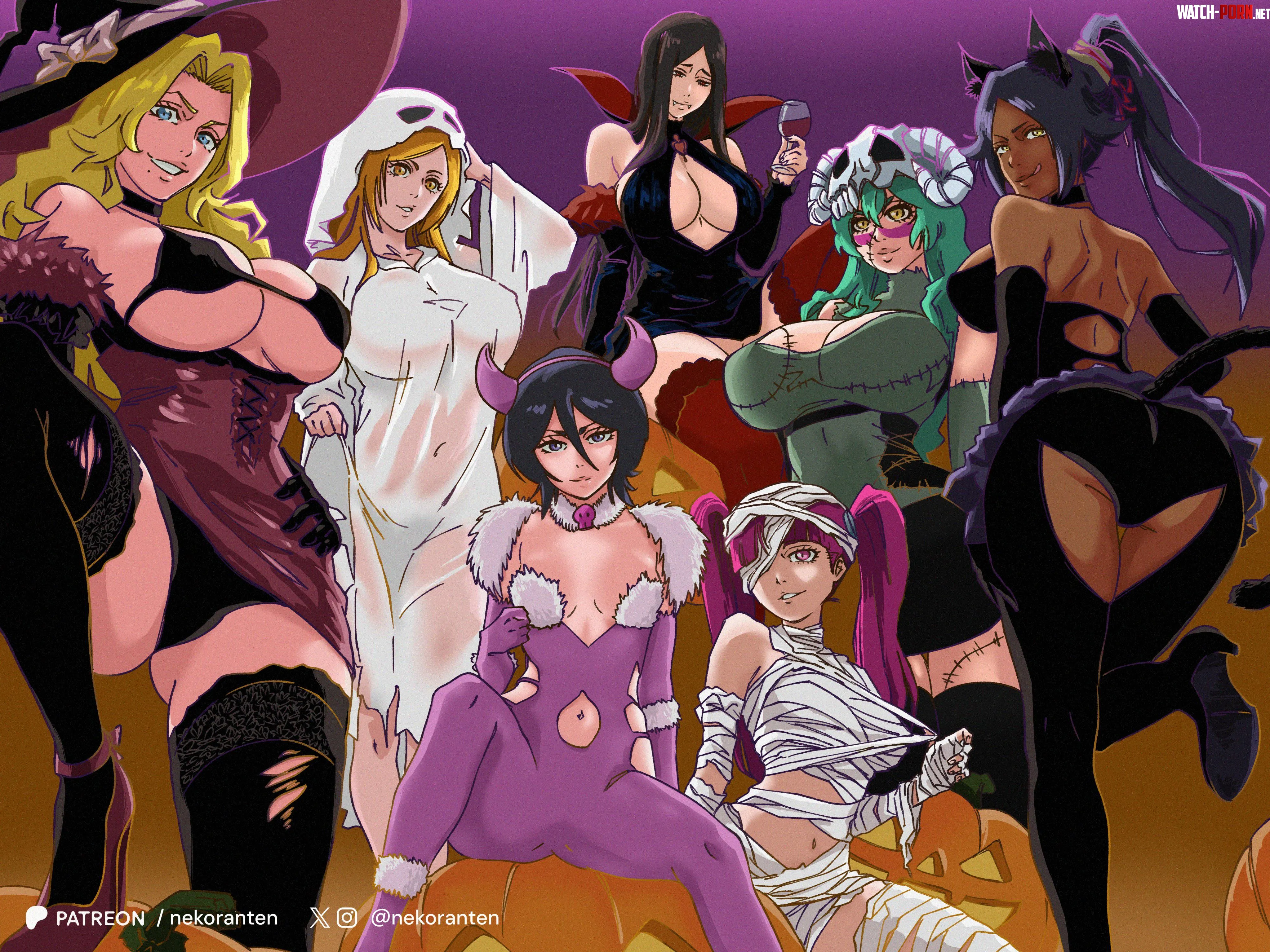 Halloween Mommies (nekoranten) by Flimsy-Stranger9820