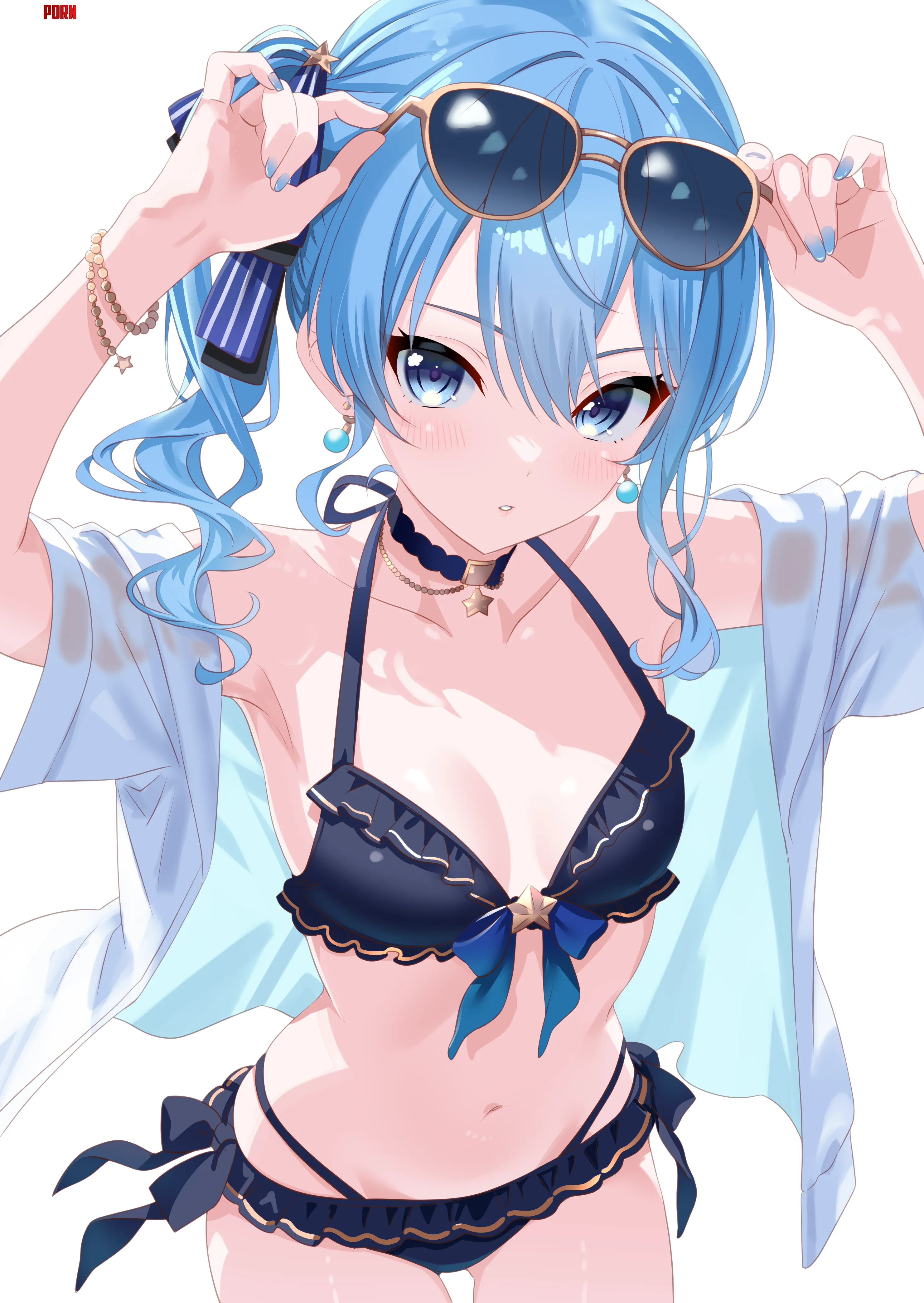 Suisei in swimsuit (toketa-sekai) [Hololive] by Dwemer1030