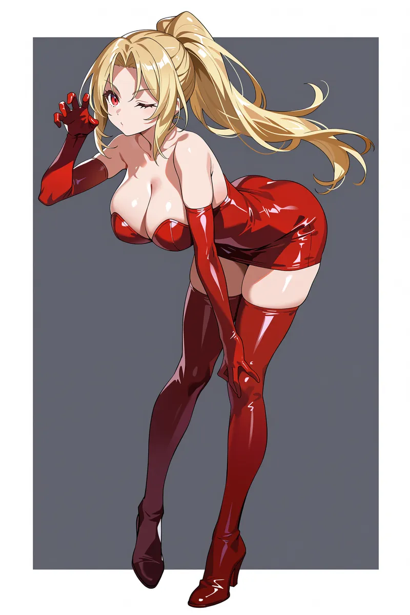 Thumbnail Red Latex Outfit by WoolsonDaSheep