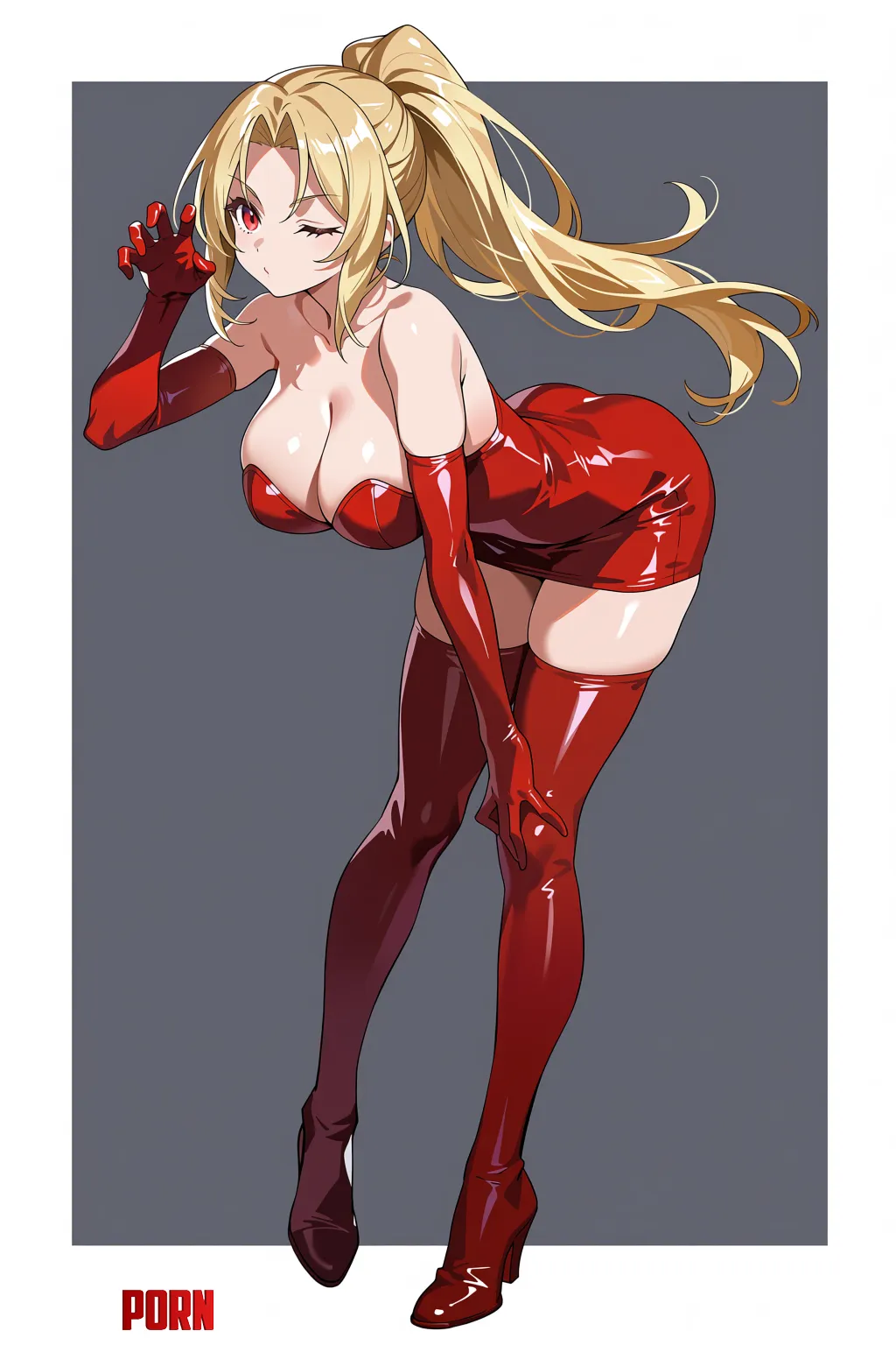 Red Latex Outfit by WoolsonDaSheep