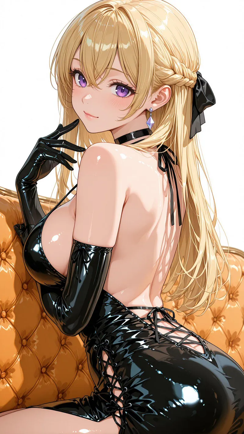 Thumbnail Black Latex Dress by WoolsonDaSheep