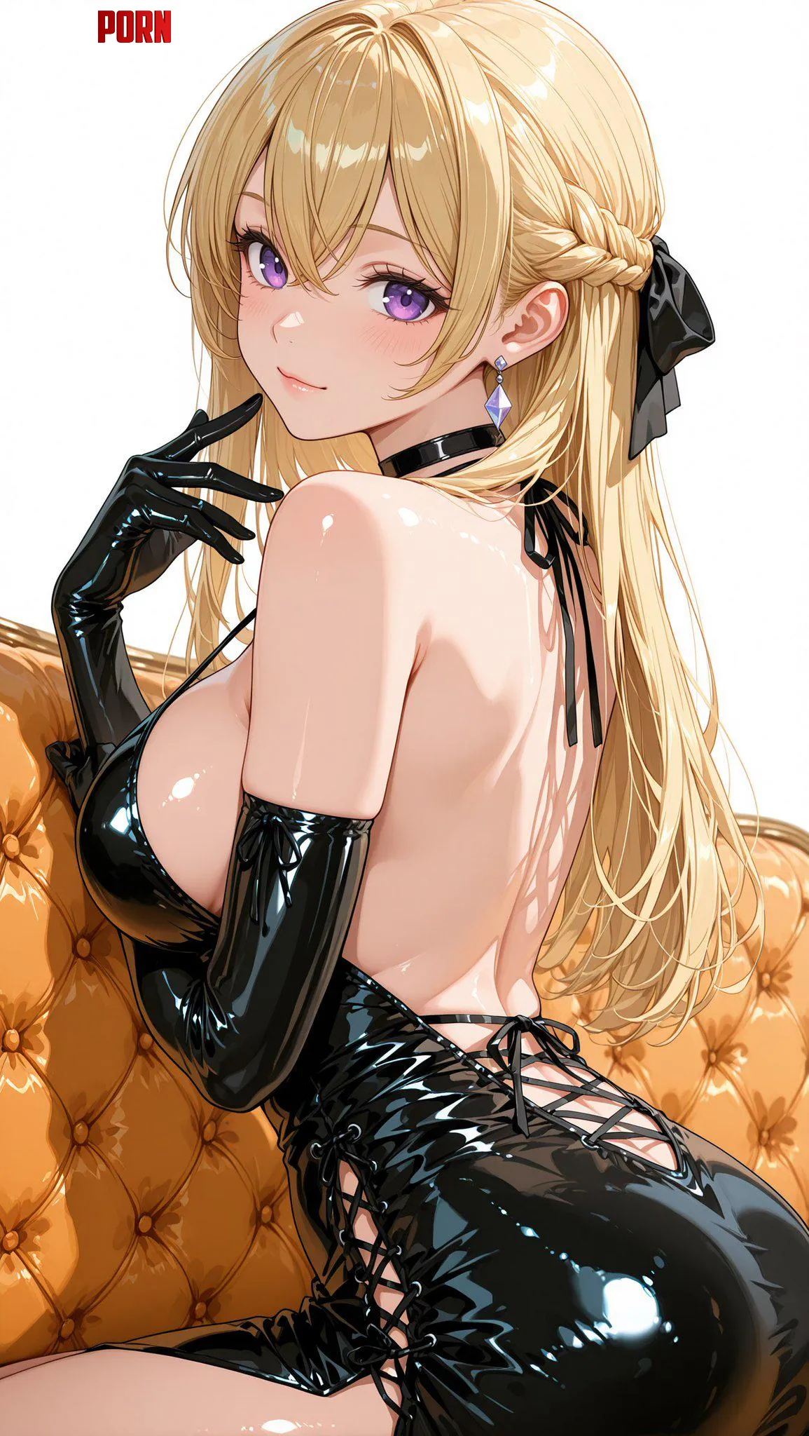 Black Latex Dress by WoolsonDaSheep